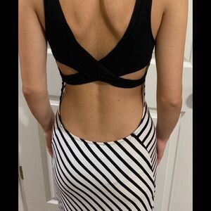 Arden B striped maxi dress #55